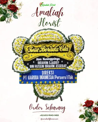 Papan Bunga Duka di Babakan Karet